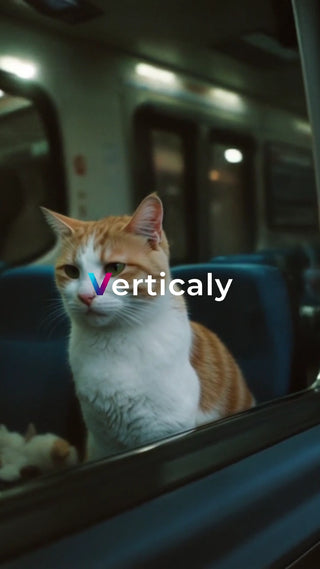 車窓から、猫の視線