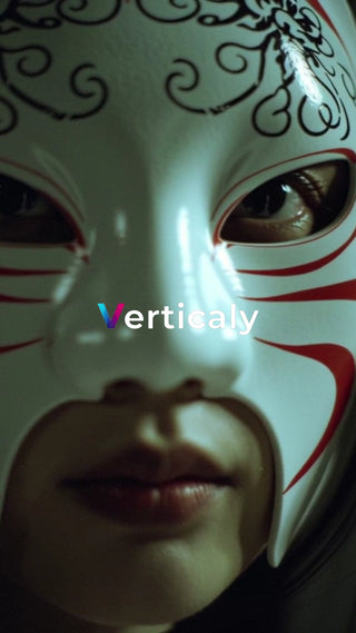 白塗りのマスク、その奥に