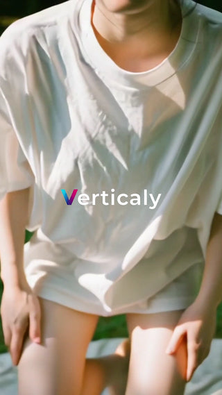 白いTシャツ姿の女性