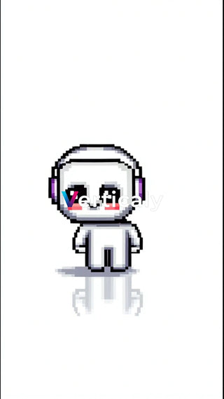 ピクセル風のキュートなキャラクター