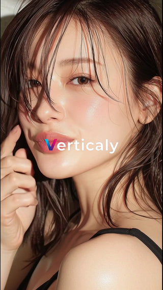 艶やかな肌、美しい横顔