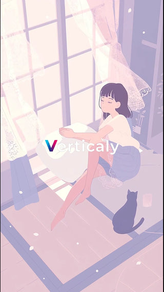 窓辺で寛ぐ少女、午後の日差し