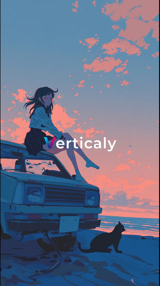 夕焼けと猫、夏の終わり