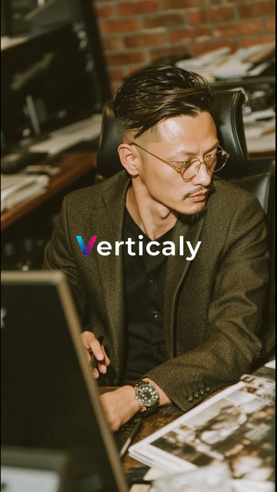 Work scene, concentrated man