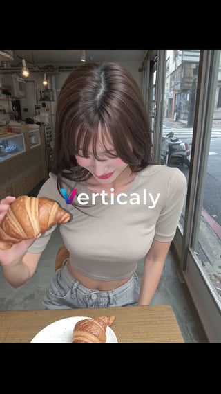 クロワッサンとカフェの朝