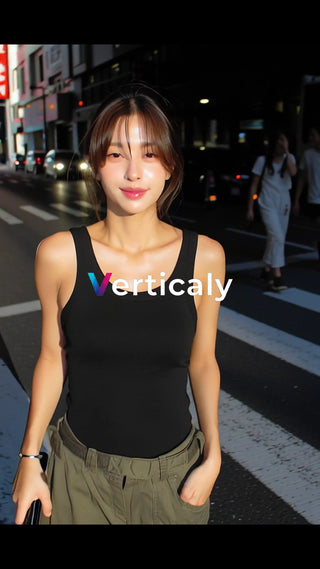 横断歩道を歩く女性