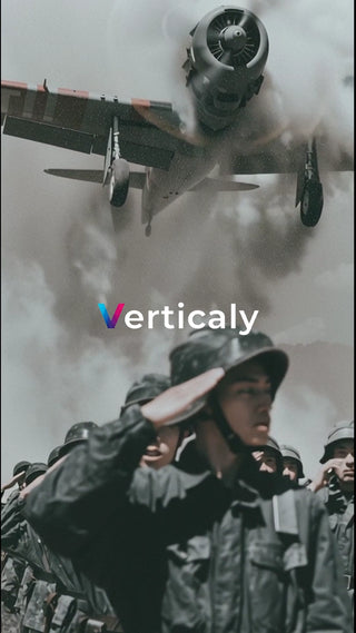 敬礼する兵士と戦闘機