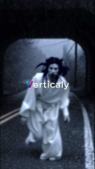 トンネルを走る女性