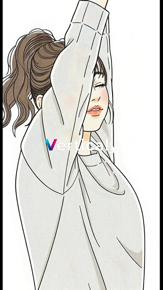 部屋でくつろぐ女性、穏やかな朝