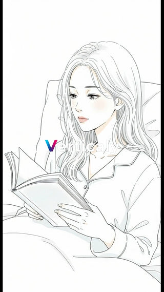 読書を楽しむ女性