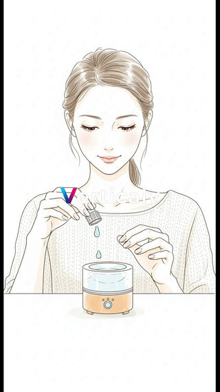 アロマを焚く女性