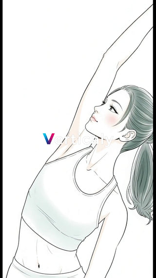 ヨガをする女性、健康美