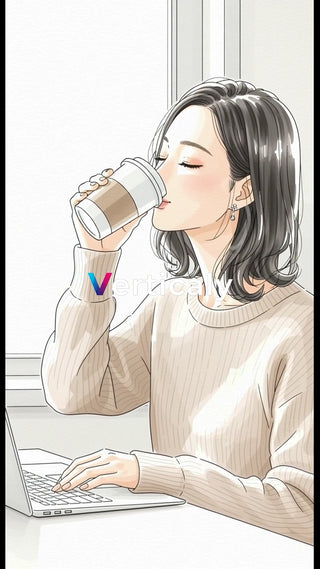 カフェで一息、穏やかな時間