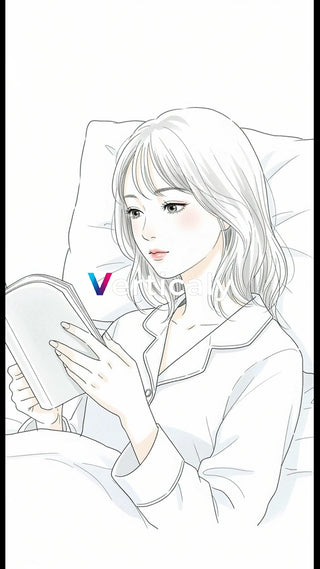 読書を楽しむ女性
