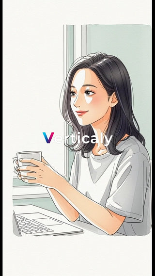 窓辺でコーヒー、穏やかな時間