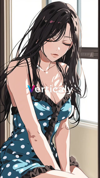 窓辺で佇む女性