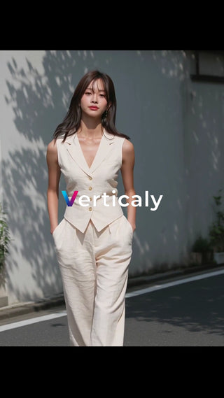 洗練された装いの女性