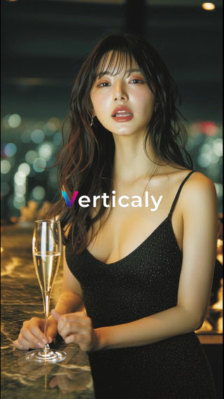 シャンパンを嗜む女性