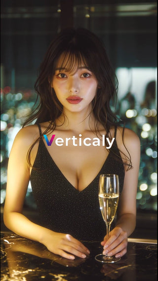 シャンパンを嗜む女性