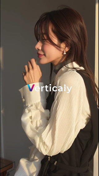 横顔の女性、輝く日差し