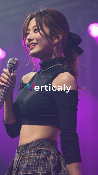 歌う女性、ステージの輝き