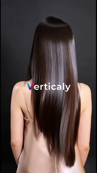 艶やかな髪、後ろ姿