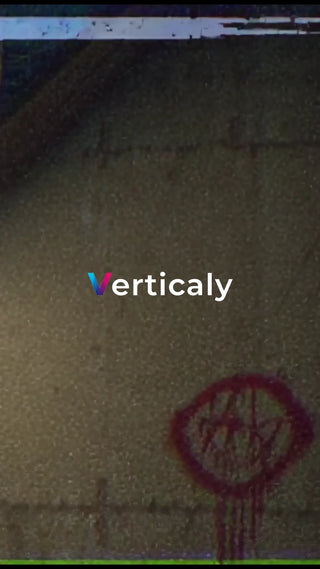 落書きアート、街並みの一角