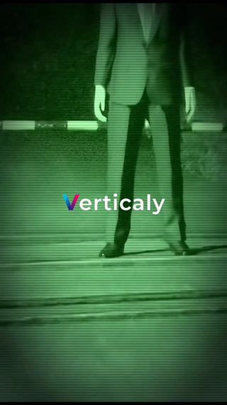 スレンダーマン現る、夜の路地裏