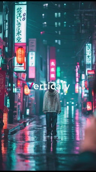 夜の街を歩く孤独