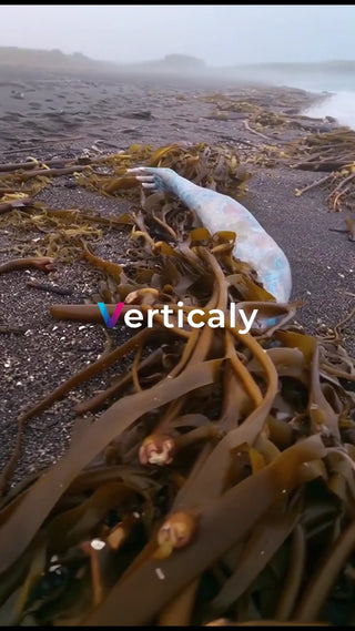 海藻に埋もれる人魚