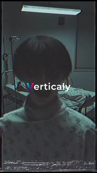 病室で佇む女性