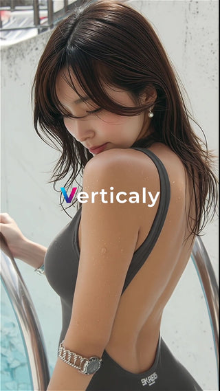 プールサイドの女性