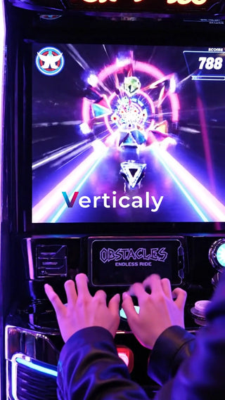 ゲーム画面、縦型アクション