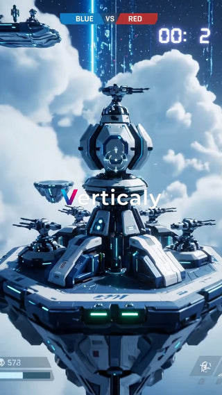 未来都市の空中要塞