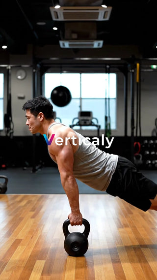 片手で持つケトルベル