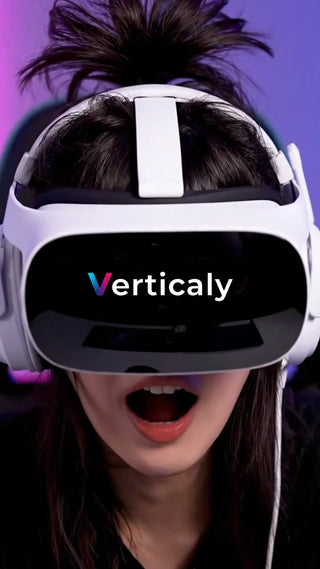 VRゴーグル体験、驚きの表情