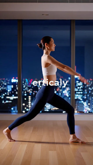 都会の夜景とヨガ