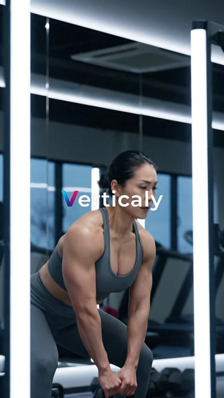 鍛えられた女性、躍動感