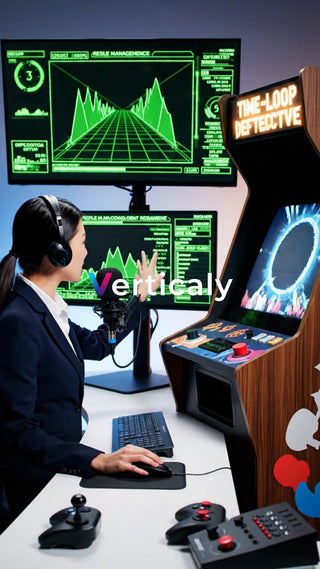 ゲーム実況、熱中する女性