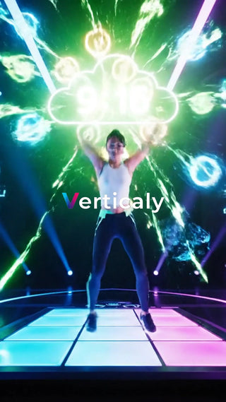 エクササイズ、ジャンプする女性