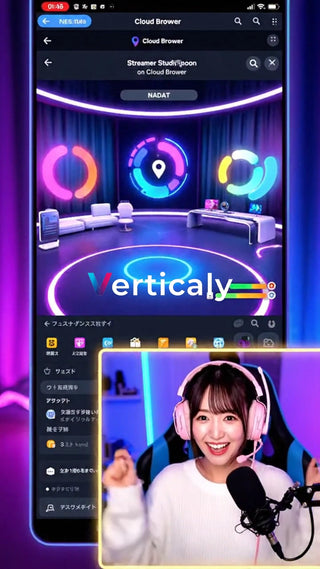 The woman who is streaming has a nice smile