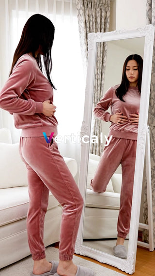 部屋でくつろぐ女性