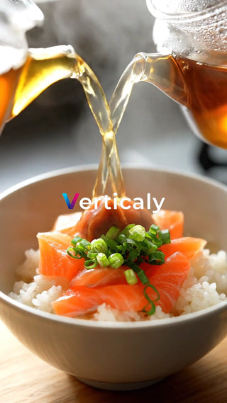 鮭とご飯、お茶漬けの風景