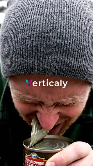 強烈な匂いを嗅ぐ男性