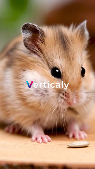 愛らしいハムスター、ひまわりの種