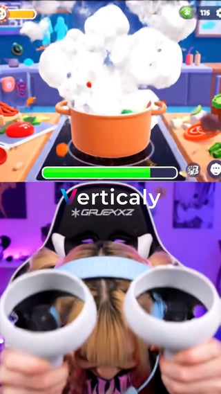 VRゲームを楽しむ女性