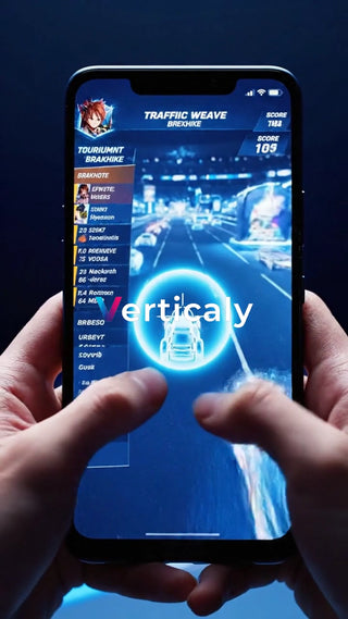 ゲーム画面、縦型スマホ