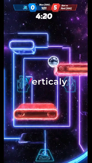 ゲーム画面、迫力の対戦