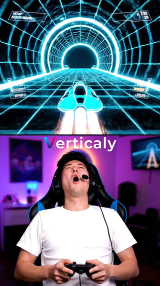 ゲームに熱狂する男性