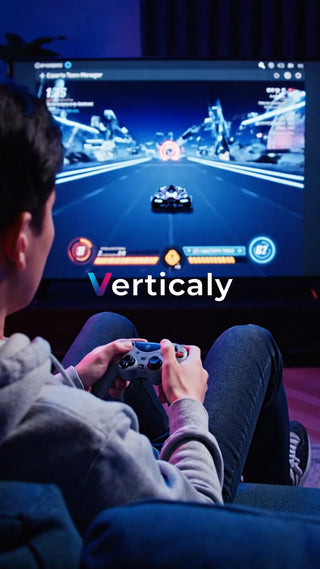 ゲームに熱中する男性